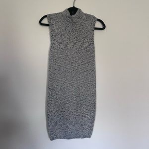 Navy blue sweater dress